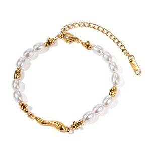 18K Gold Plated - Beaded Bracelet
